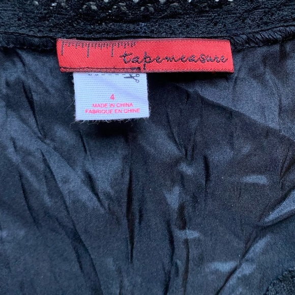 Vintage Tape Measure Silk Tank Top Sz 4 - Picture 3 of 9